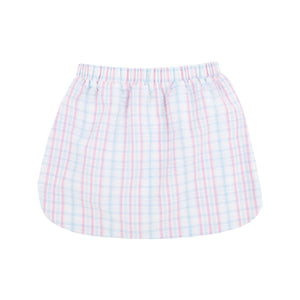 Susanne Skirt - Beale Street Blue & Hamptons Hot Pink Sewanee Seersucker
