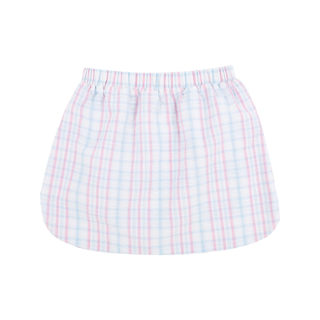 Susanne Skirt - Beale Street Blue & Hamptons Hot Pink Sewanee Seersucker