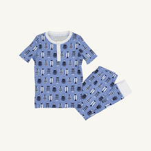 Load image into Gallery viewer, Sutton's Short Sleeve Set - Snug as a Bug w/ Worth Ave White
