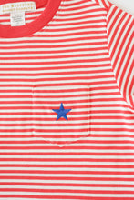 Load image into Gallery viewer, Carter Crewneck - Richmond Red Stripe w/ Rockefeller Royal Star
