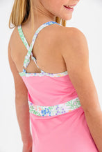 Load image into Gallery viewer, Prepletic™ Teggy Tennis Dress - Hamptons Hot Pink w/ Gaston Street Garden

