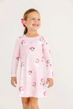 Load image into Gallery viewer, Polly Play Dress - Dear Santa (Palm Beach Pink Stripe) - Long Sleeve - Heavy Knit
