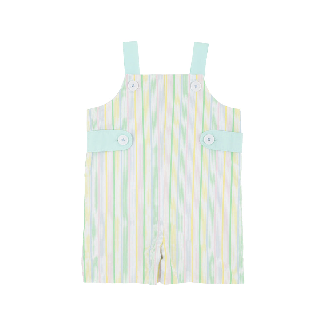 Teddy's Tab Jon Jon - Santa Maria Seersucker w/ Sea Island Seafoam