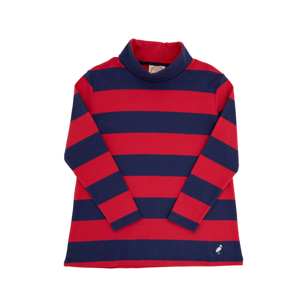 Tenley Tunic - Richmond Red & Nantucket Navy Stripe