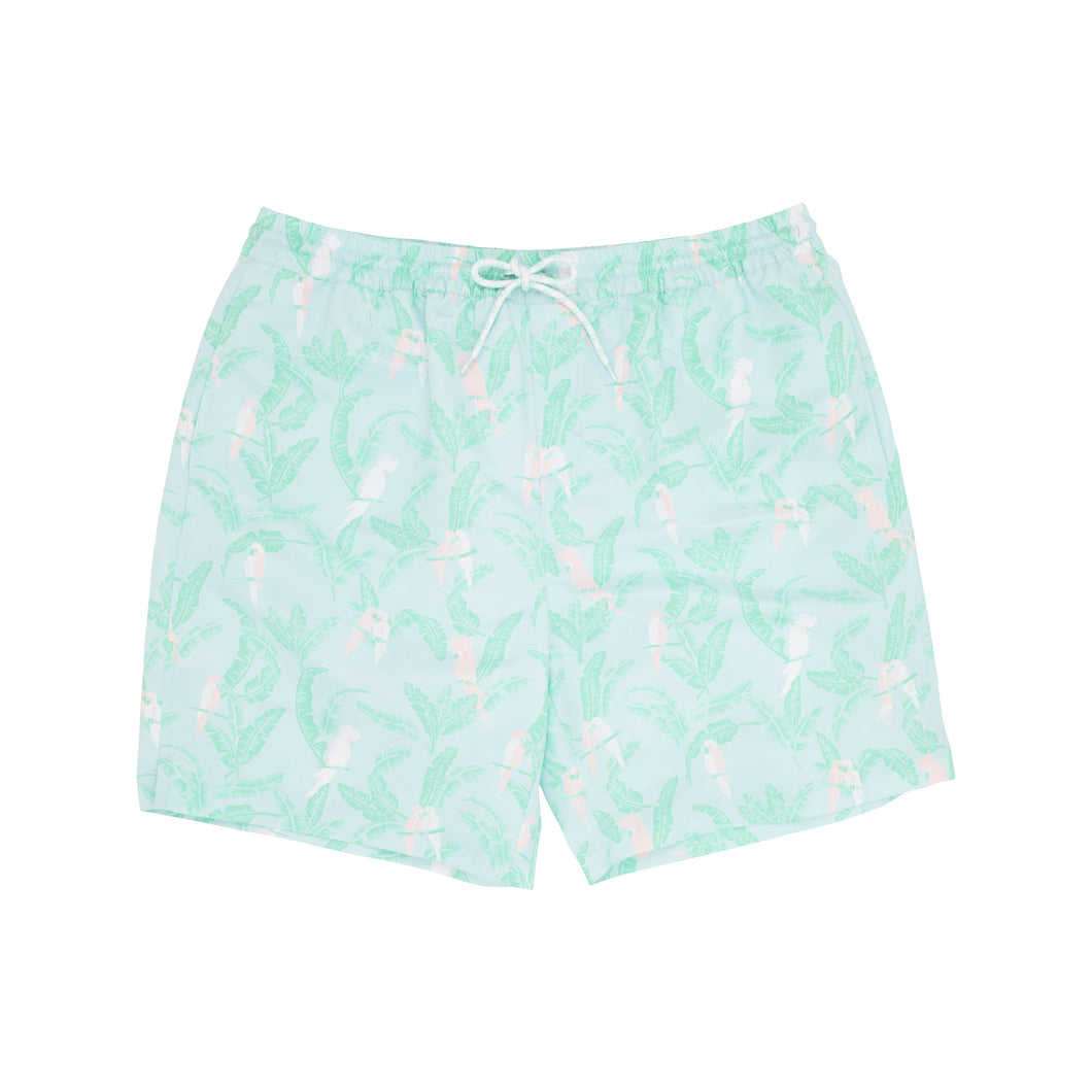 Toddy Swim Trunks - Parrot Island Palms - Men's