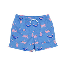 Load image into Gallery viewer, Tortola Swim Trunks - Wild One w/ Worth Ave White
