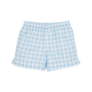 Tortola Swim Trunks - Buckhead Blue Gingham w/ White