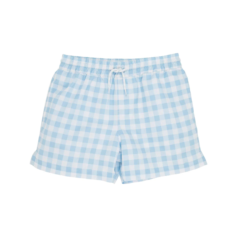 Tortola Swim Trunks - Buckhead Blue Gingham w/ White
