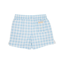 Load image into Gallery viewer, Tortola Swim Trunks - Buckhead Blue Gingham w/ White
