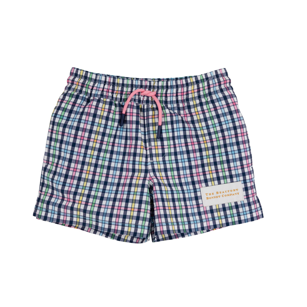 Tortola Swim Trunks - Pier Pointe Plaid