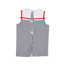 Load image into Gallery viewer, Townes Top Sail Jon Jon - Nantucket Navy Stripe w/ White and Richmond Red
