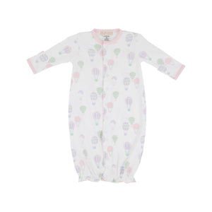 Twinkle Twinkle 2-in-1 Gown - Up Up and Away w/ Palm Beach Pink