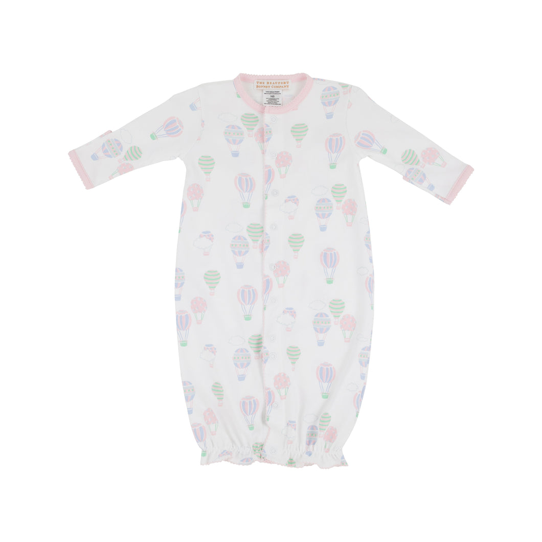 Twinkle Twinkle 2-in-1 Gown - Up Up and Away w/ Palm Beach Pink