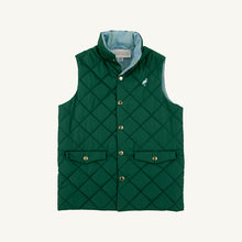 Load image into Gallery viewer, Vaughn Vest - Saratoga Gate Green w/ Audubon Park Plaid
