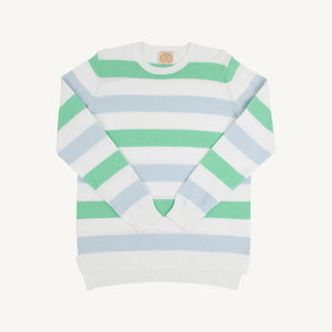 Women's Cissy Sweater - Buckhead Blue, Worth Ave White, Grace Bay Green Stripe