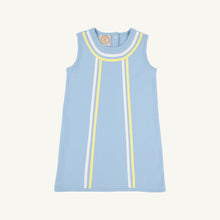 Load image into Gallery viewer, Annie Apron Dress - Beale Street Blue w/ White &amp; Lake Worth Yellow
