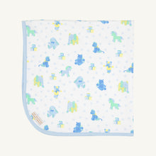 Load image into Gallery viewer, Baby Buggy Blanket - Cuddle Up Cutie w/ Buckhead Blue
