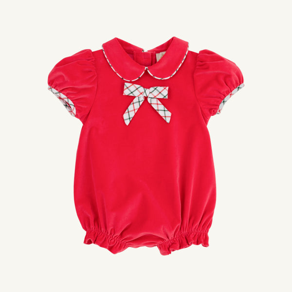 Banks Bow Bubble - Richmond Red w/ Old Town Tattersall - Velveteen