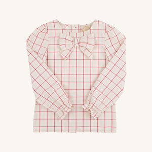 Beatrice Bow Blouse - Oak Park Plaid - Woven