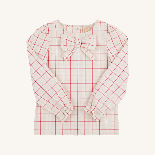 Beatrice Bow Blouse - Oak Park Plaid - Woven