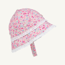 Load image into Gallery viewer, Beaufort Bucket Hat - Mableton Mini Floral w/ Worth Ave White Eyelet - Swim - UPF
