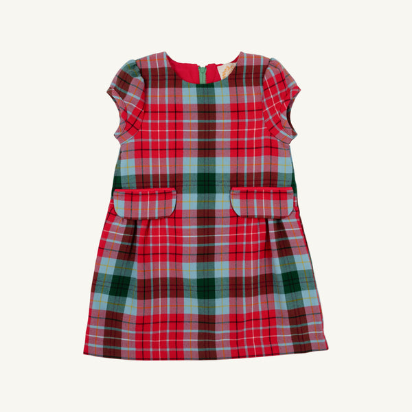 Betts Bow Dress - Wilson Pier Plaid w/ Richmond Red - Woven