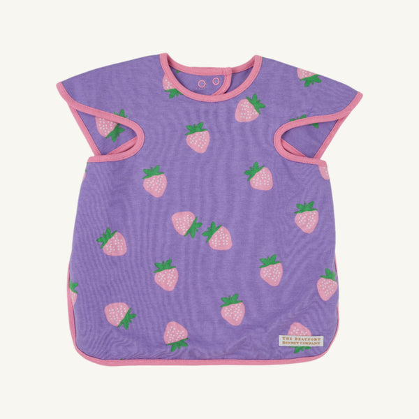 Big Bite Bib - Sanibel Strawberry w/ Hamptons Hot Pink
