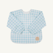 Load image into Gallery viewer, Biscuit Bib - Buckhead Blue Gingham w/ Worth Ave White
