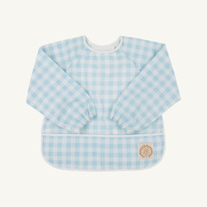 Biscuit Bib - Buckhead Blue Gingham w/ Worth Ave White