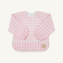 Load image into Gallery viewer, Biscuit Bib - Palm Beach Pink Gingham w/ Worth Ave White
