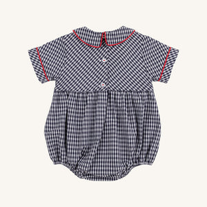Bradford Bubble - Navy Grove Gingham w/ Richmond Red