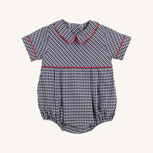 Load image into Gallery viewer, Bradford Bubble - Navy Grove Gingham w/ Richmond Red
