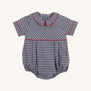 Bradford Bubble - Navy Grove Gingham w/ Richmond Red
