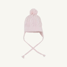 Load image into Gallery viewer, Parrish Pom Pom Hat - Cableknit - Blue, Pink, or Pearl
