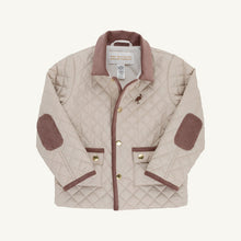 Load image into Gallery viewer, Caldwell Quilted Coat - Keeneland Khaki w/ Gray Bay Brown
