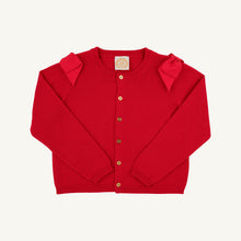 Load image into Gallery viewer, Cambridge Cardigan - Richmond Red w/ Bows
