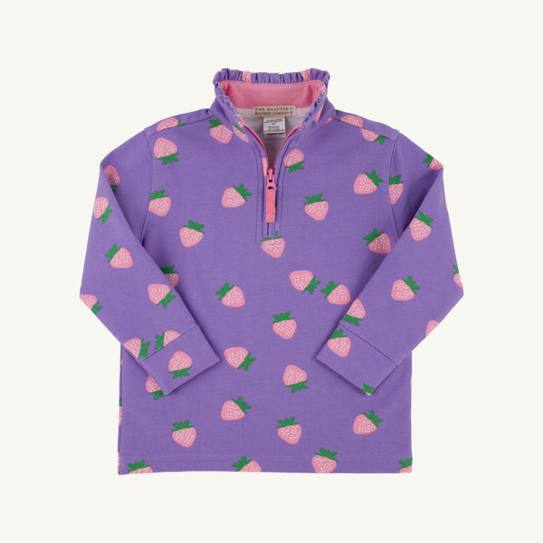 Canter Collar Half-Zip - Sanibel Strawberry w/ Hamptons Hot Pink - Palisades Purple