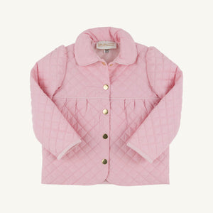 Carlyle Quilted Coat - Palm Beach Pink w/ Hamptons Hot Pink Microdot