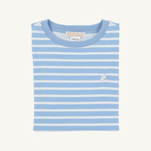 Load image into Gallery viewer, Carter Crewneck - Sarasota Sky Stripe w/ Worth Ave White
