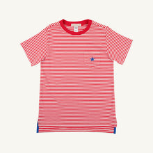 Load image into Gallery viewer, Carter Crewneck - Richmond Red Stripe w/ Rockefeller Royal Star
