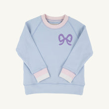 Load image into Gallery viewer, Cassidy Comfy Crewneck - Beale Street Blue w/ Bow - Engineered
