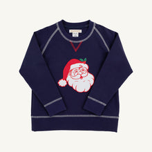 Load image into Gallery viewer, Cassidy Comfy Crewneck - Nantucket Navy w/ Santa
