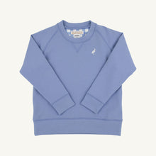Load image into Gallery viewer, Cassidy Comfy Crewneck - Park City Periwinkle w/ Periwinkle Gingham - French Terry
