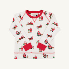 Load image into Gallery viewer, Cassidy Comfy Crewneck - Serious Santa Business w/ Richmond Red
