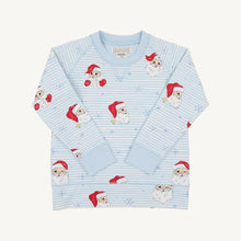 Load image into Gallery viewer, Cassidy Comfy Crewneck - Dear Santa (Buckhead Blue Stripe)
