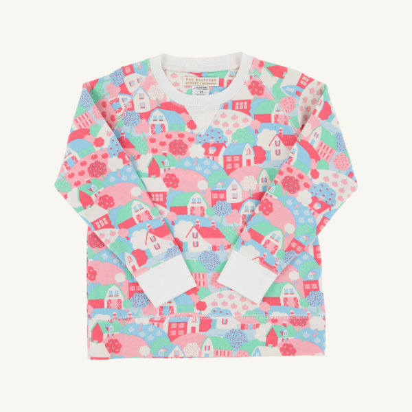 Cassidy Comfy Crewneck - House on the Hill w/ Palmetto Pearl