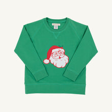 Load image into Gallery viewer, Cassidy Comfy Crewneck - Kiawah Kelly Green w/ Santa
