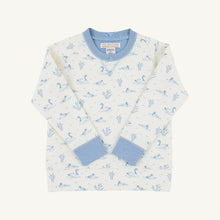 Load image into Gallery viewer, Cassidy Comfy Crewneck - Quack Quack Honk (Pearl) w/ Barrington Blue
