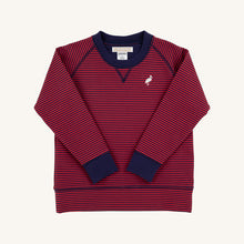 Load image into Gallery viewer, Cassidy Comfy Crewneck - Richmond Red &amp; Nantucket Navy Stripe
