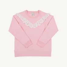 Load image into Gallery viewer, Cassidy Crewneck - Sandpearl Pink w/ Worth Ave White Eyelet
